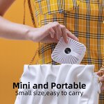 4 in 1 Mini Fan - Custom 5000mAh USB Rechargeable Table Handheld Power Bank