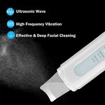 Ultrasonic Skin Scrubber - Rechargeable 4 Modes Blackhead Remover Pore Cleaner