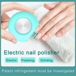 Electric Nail File - Battery Powered Low Noise Cordless Baby Nail Grinder Tool