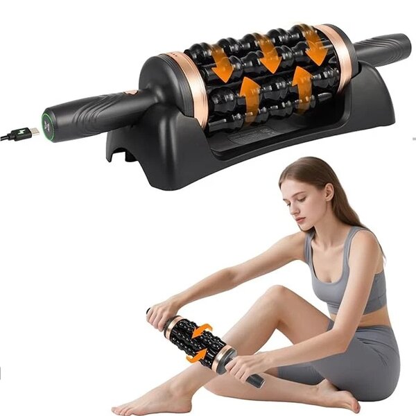 Rolling Percussive Massager - New Upgraded Rechargeable Neck Body Shape Tool