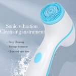3 in 1 Facial Cleansing Brush - Wholesale Silicone Electric Face Cleaning Brush