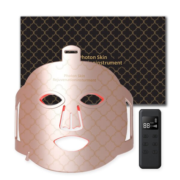 8 Color LED Face Mask - Anti Aging Portable Silicone Red Light Therapy Device