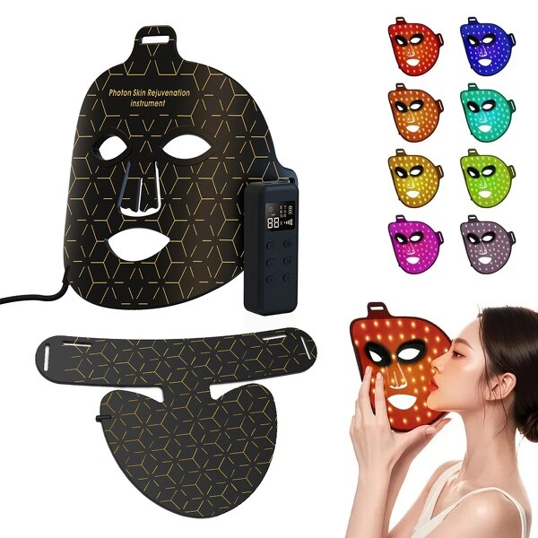 Silicone Face Mask Device - 2025 New Anti Aging Acne Treatment Neck Beauty Tool