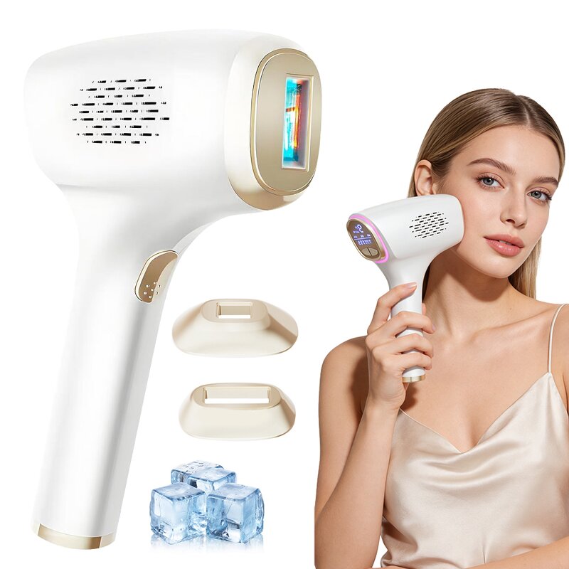 IPL Laser Epilator - Best Home Use Portable Ice Cooling Permanent Hair Remover