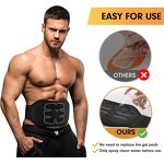 Abdominal Toning Belt - Muscle Toner Fitness Training Gear ABS Stimulator Home