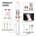 IPX7 Women's Electric Shaver - Waterproof Facial Body Bikini Hair Trimmer Epilator