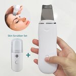 Ultrasonic Skin Scrubber - Professional Portable Blackhead Remover Face Spatula