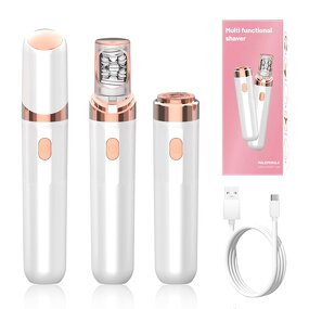 2 in 1 Electric Shaver - Rechargeable Body Hair Trimmer Ladies Epilator Razor