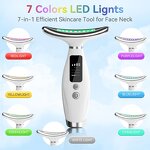 7 in 1 LED Facial Massager - 2025 Trends Neck Face Skin Tightening Lifting Tool