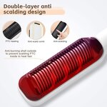 2 in 1 Hair Straightener Brush - Best Automatic Salon Hot Electric Curler Tool