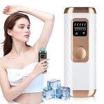 IPL Laser Hair Remover - Portable Ice Cooling Permanent Home Use Epilator Tool