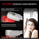 Laser Comb Manufacturer - Custom Home Use 655nm Sonic Vibrating Scalp Massager for Hair Growth Serum