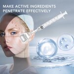 Dermaroller System Manufacturer - 2-in-1 Titanium 1.5mm Needle Syringe for Home Use Face Eye Lip