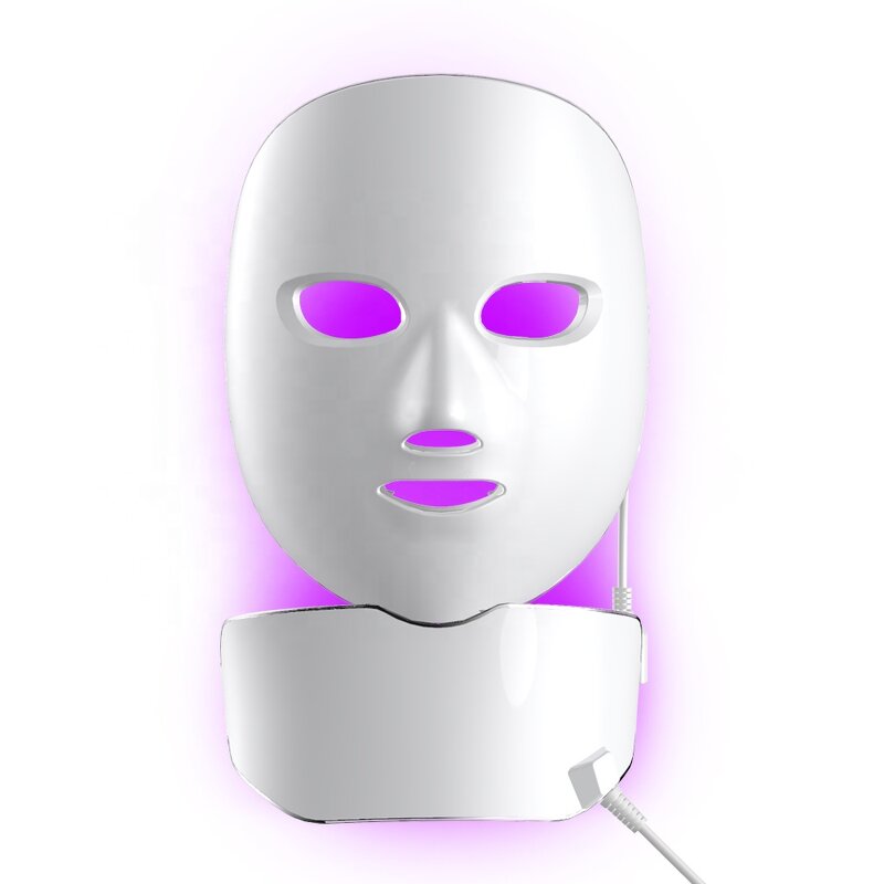 LED Light Therapy Mask Manufacturer - 7 Color Photon for Face Neck Acne Treatment Skin Rejuvenation