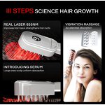 Laser Comb Manufacturer - Wireless 655nm LED with 12 Lamps for Hair Growth Serum Sonic Vibration