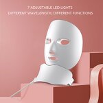 LED Light Therapy Mask Manufacturer - Professional Handheld Wireless 7 Colors for Face Neck Acne Wrinkle