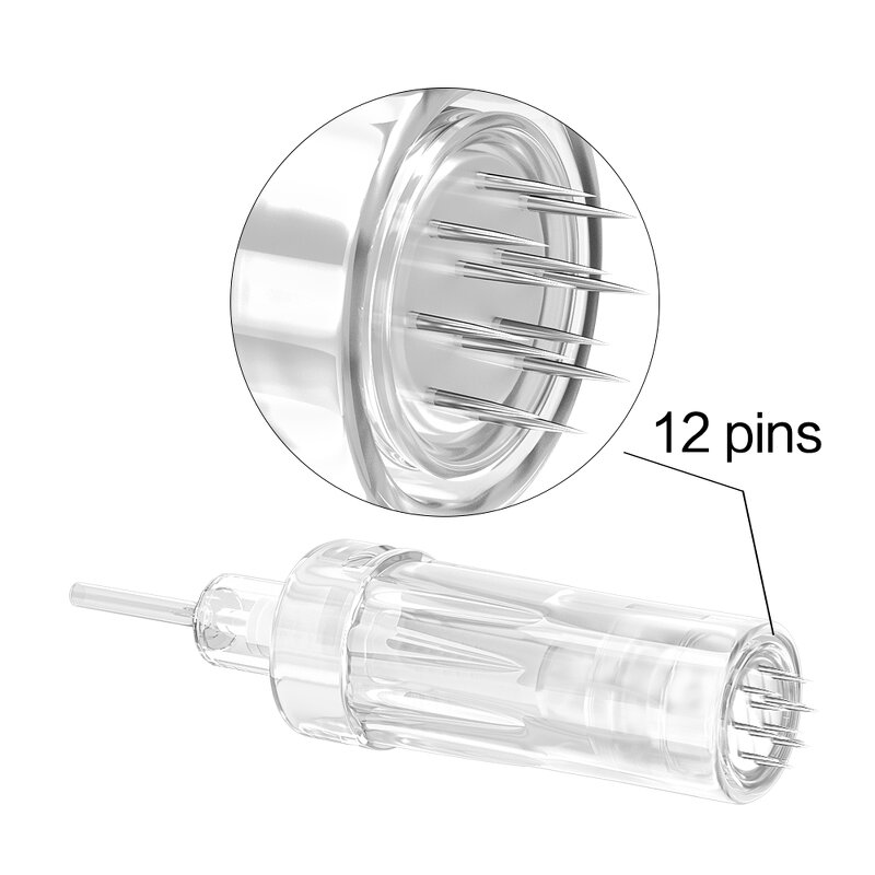 DermaPen Cartridge Manufacturer - Nano Twist 9-42 PINS Replacement Head Antiflow for Skin Hair Targeting