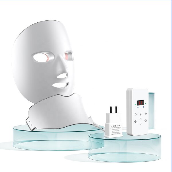 LED Light Therapy Mask Manufacturer - Professional Handheld Wireless 7 Colors for Face Neck Acne Wrinkle