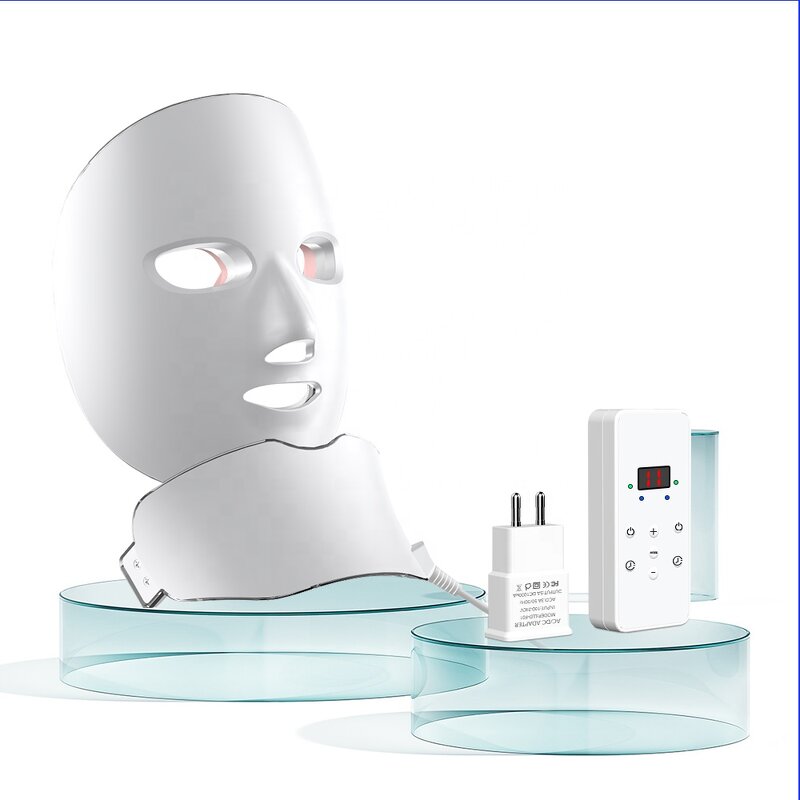 LED Light Therapy Mask Manufacturer - Professional Handheld Wireless 7 Colors for Face Neck Acne Wrinkle