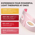 8 Color LED Light Therapy Belt - Silicone Infrared PDT Body Face Rejuvenation Tool
