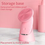 Electric Facial Cleansing Brush - Sonic Silicone IPX7 Deep Cleaning Pore Shrinking