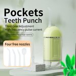 Mini Electric Water Flosser - 4 Nozzles IPX7 Waterproof Detachable Travel Tool