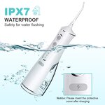 Dental Water Flosser - Rechargeable IPX7 300ML Travel Home Oral Irrigator
