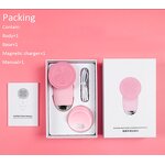 Sonic Facial Cleansing Brush - Portable Skin Care Silicone Face Cleaning Tool