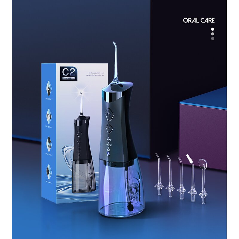 Portable Water Flosser - 350ML USB Powered Household Outdoor Teeth Cleaner