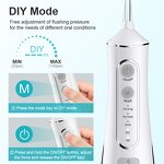 Dental Water Flosser - Rechargeable IPX7 300ML Travel Home Oral Irrigator
