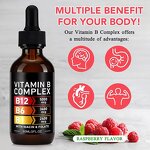 Vitamin B Complex Drops - Private Label Halal Organic Zinc Thyroid Health Women