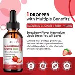 Magnesium Glycinate Drops - Nerve Sleep Supplement Liquid with Vitamin Formula
