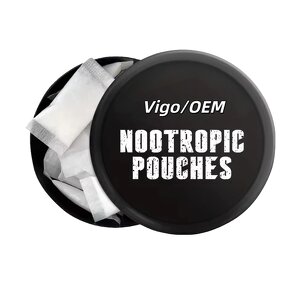 Caffeine Nootropic Pouches - Vigo 100mg Mint L-Tyrosine L-Theanine Memory Focus