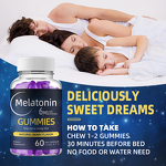 Melatonin Gummies - New Arrival Fruit Flavor Herbal Vegan Calming Sleep Supplement