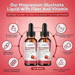 Magnesium Glycinate Drops - Nerve Sleep Supplement Liquid with Vitamin Formula