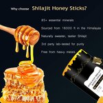 Shilajit Sticks - Vigo Pure Himalayan Organic Honey Saffron Energy Immunity