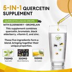 Quercetin Liquid Drops - Phytosome Sophora Japonica Zinc Elderberry Health
