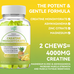 Creatine Pre Workout - Vigo HALAL 3000mg Energy Booster Muscle Growth Gummy
