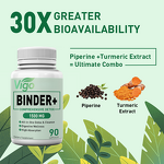 Detox Binder Capsules - Vigo 1500 MG Activated Charcoal Zeolite Liver Gut Cleanse