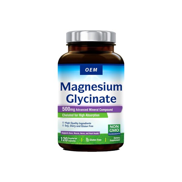 Magnesium Capsules - OEM Label Brain Health Sleep Muscle Recovery Glycinate