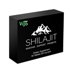 Shilajit Supplement - Vigo 3 in 1 Pure Himalayan Ashwagandha Gold Tablet