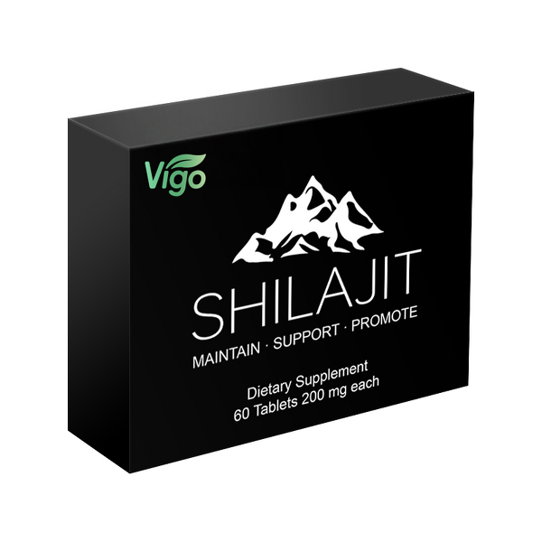 Shilajit Supplement - Vigo 3 in 1 Pure Himalayan Ashwagandha Gold Tablet