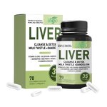 Liver Cleanse Capsules - Vigo Milk Thistle Dandelion Root 9 Minerals Support