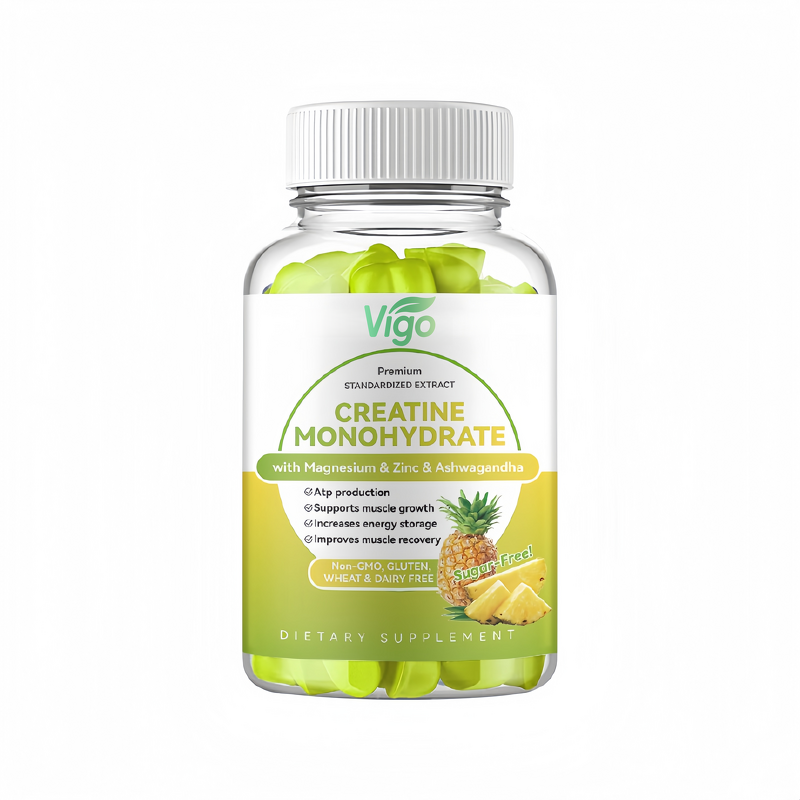 Creatine Pre Workout - Vigo HALAL 3000mg Energy Booster Muscle Growth Gummy