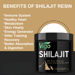 Shilajit Resin - Vigo GMP Sugar Free 85+ Trace Minerals Men Women