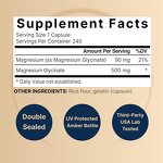 Magnesium Glycinate Capsules - Primitive GMP Superior Absorption Supplement