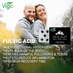 Shilajit Supplement - Vigo 3 in 1 Pure Himalayan Ashwagandha Gold Tablet