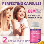 Glutathione Capsules - Vigo GMP Private Label 5000mcg Skin Whitening Tool