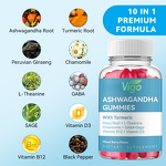 Ashwagandha Gummies - Vigo L-Theanine Organic Ksm-66 Sleep Supplement