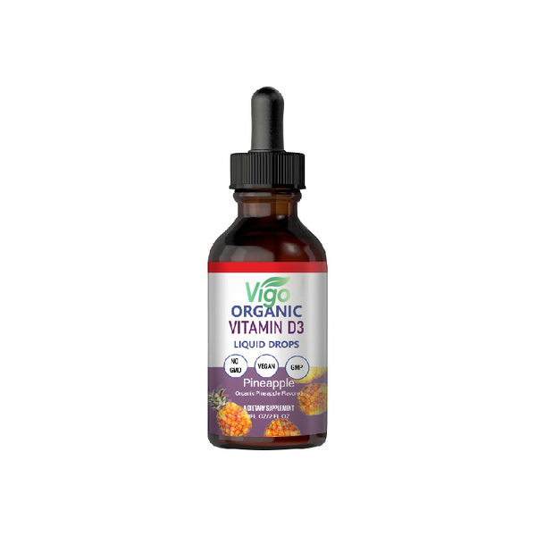 Vitamin D3 Liquid Drops - Vigo OEM Rapid Release 5000 IU Muscle Support